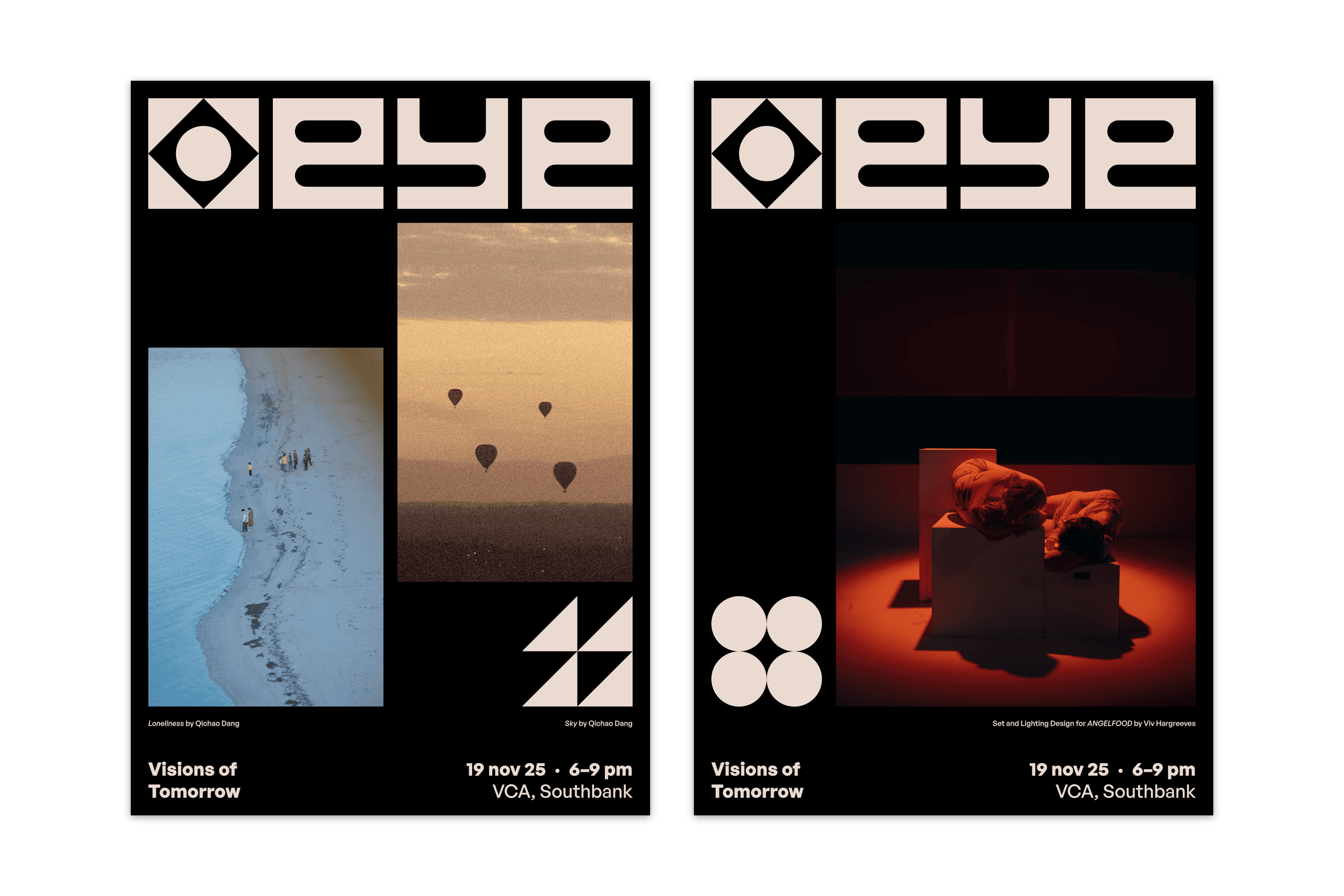 2 posters using the EYE 2025 identity.
