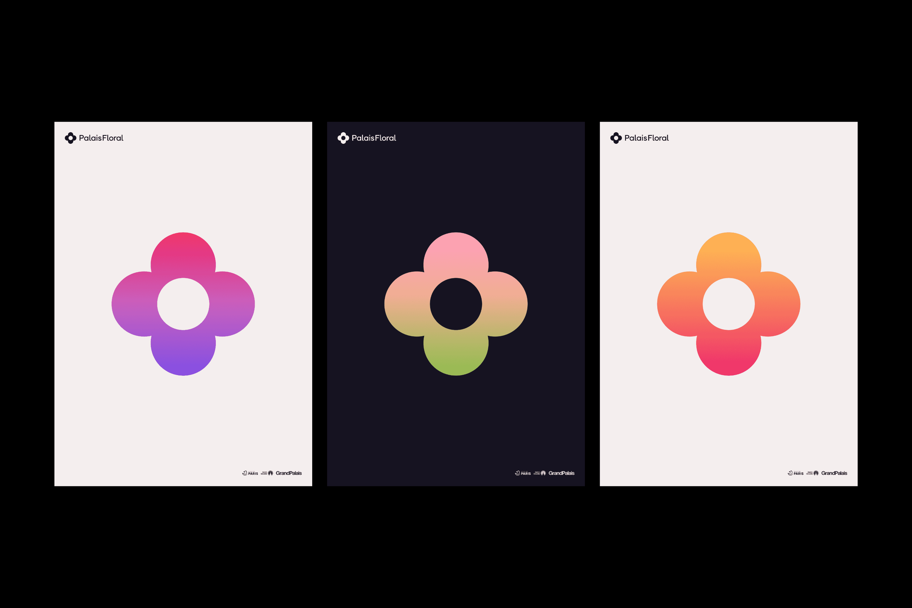 3 artistic logo posters.