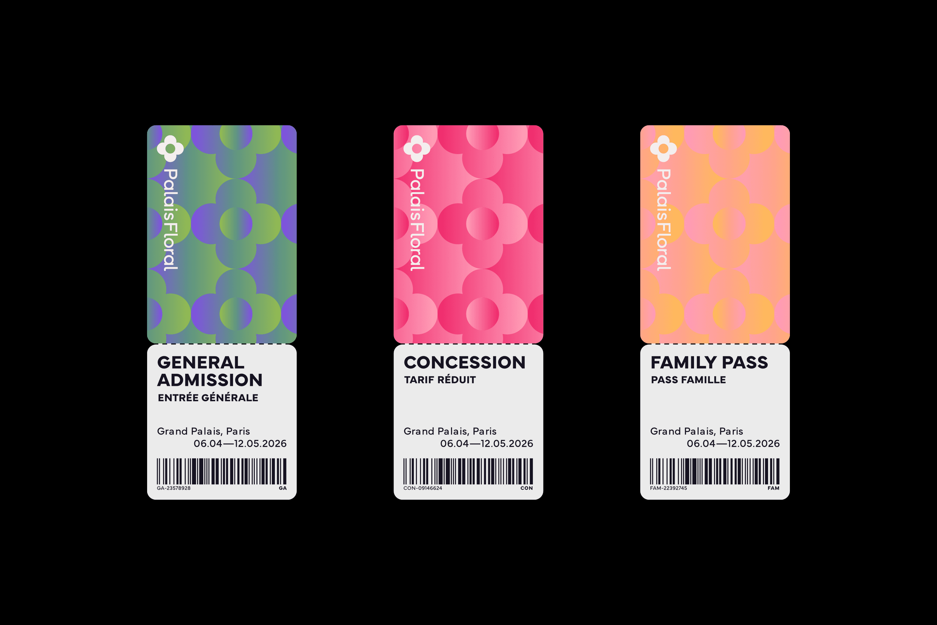 3 entry tickets.